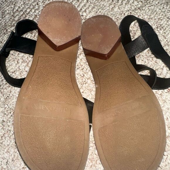 Womens Franco Sarto Black Leather Strappy Sandals size 9 EUC - Picture 5 of 5